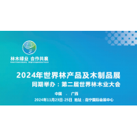 2024第二届世界林木业大会2024年世界林产品及木制品展